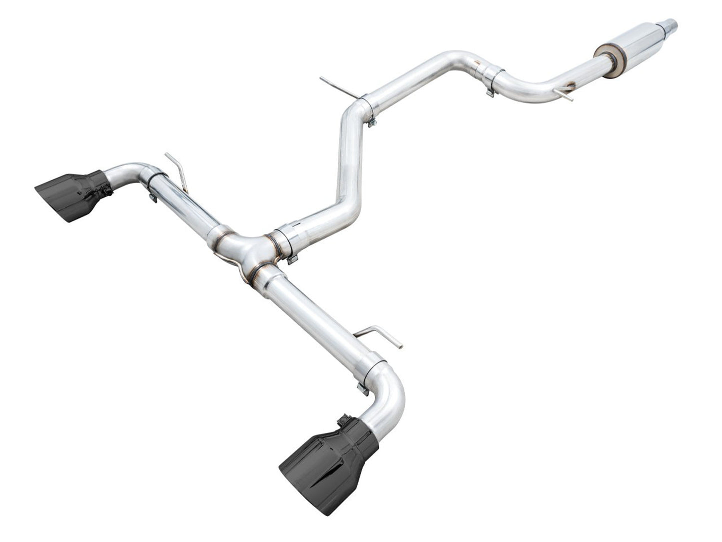 AWE Tuning Track Edition Exhaust for VW MK8 GTI - Diamond Black Tips (3020-33658)