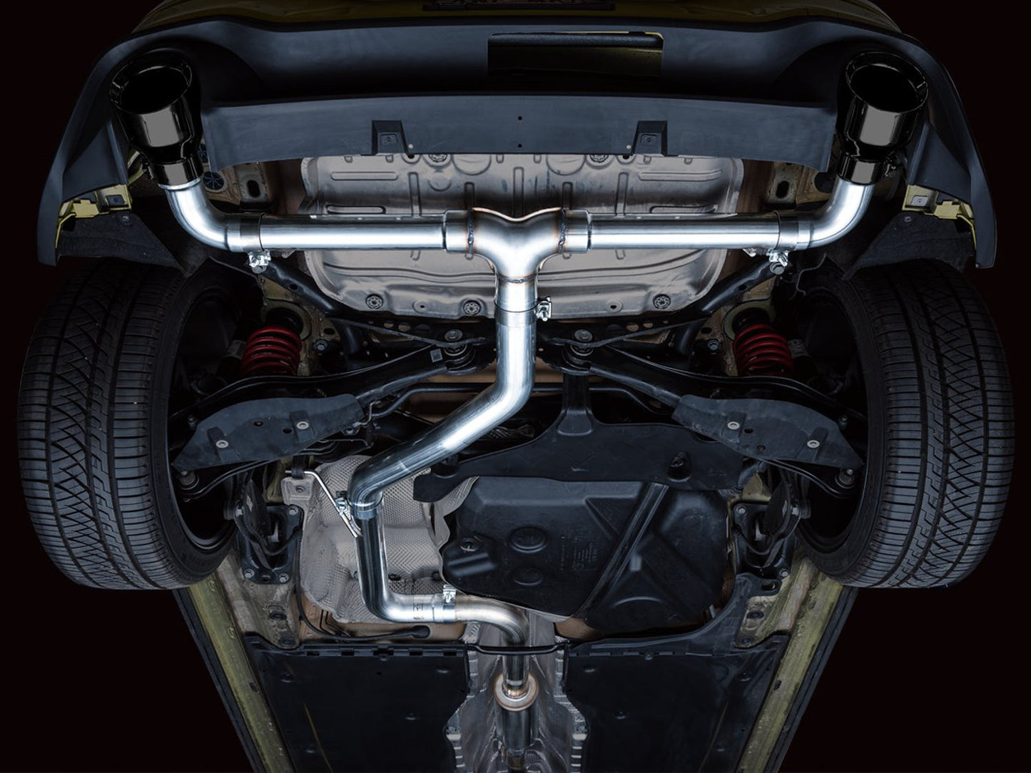AWE Tuning Track Edition Exhaust for VW MK8 GTI - Diamond Black Tips (3020-33658)