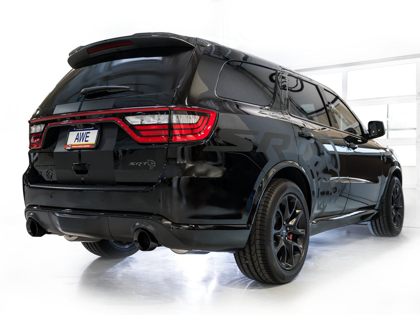 AWE Tuning Track Edition Exhaust - Diamond Black Tips for 18-23 Dodge Durango SRT & Hellcat (3020-33952)