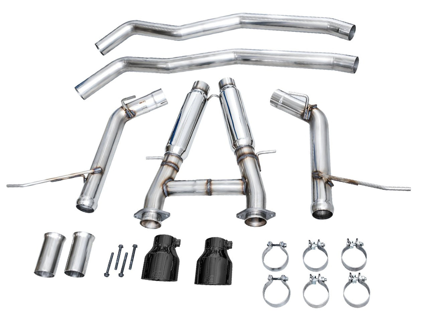 AWE Tuning Track Edition Exhaust - Diamond Black Tips for 18-23 Dodge Durango SRT & Hellcat (3020-33952)
