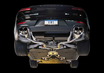 AWE Tuning Track Edition Exhaust for 970 Panamera 2/4 (2014+) - With Chrome Silver Tips (3020-42022)