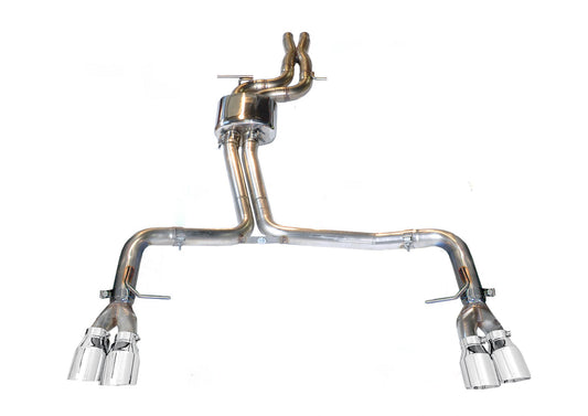 AWE Tuning Track Edition Exhaust for Audi B8 S4 3.0T - Chrome Silver Tips (102mm) (3020-42026)
