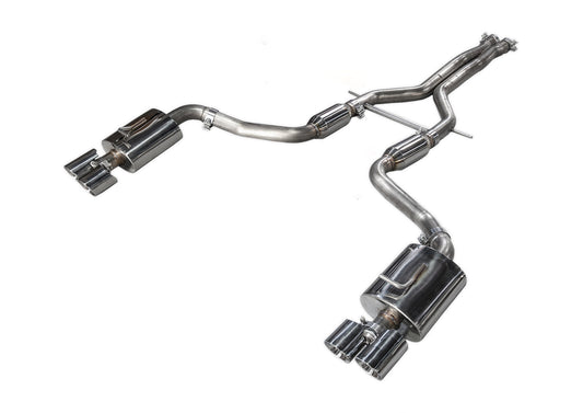 AWE Tuning Track Edition Exhaust for 970 Panamera 2/4 (2011-2013) - With Chrome Silver Tips (3020-42032)