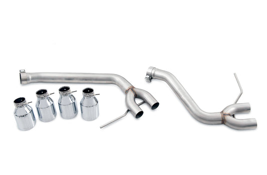 AWE Tuning Track Edition Exhaust System for Porsche Macan S / GTS / Turbo - Chrome Silver 102mm Tips (3020-42040)