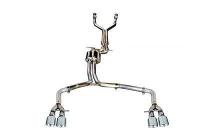 AWE Tuning Track Edition Exhaust for Audi C7 S6 4.0T - Chrome Silver Tips (3020-42042)