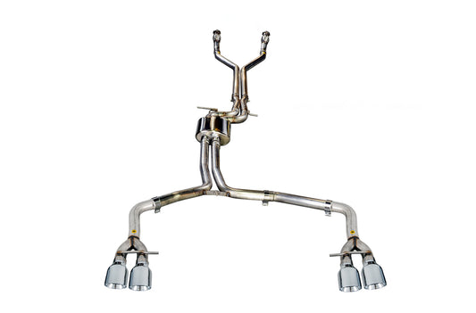 AWE Tuning Track Edition Exhaust for Audi C7 S6 4.0T - Chrome Silver Tips (3020-42042)