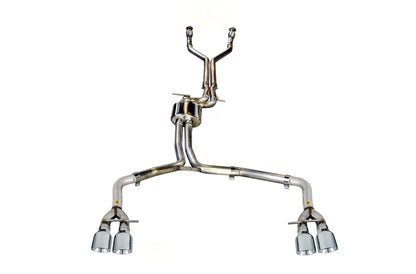 AWE Tuning Track Edition Exhaust for Audi C7 S7 4.0T - Chrome Silver Tips (3020-42044)