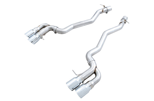 AWE Tuning Track Edition Axleback Exhaust for BMW F90 M5 - Chrome Silver Tips (3020-42069)