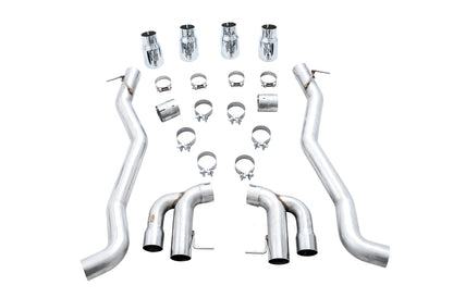 AWE Tuning Track Edition Axleback Exhaust for BMW F90 M5 - Chrome Silver Tips (3020-42069)