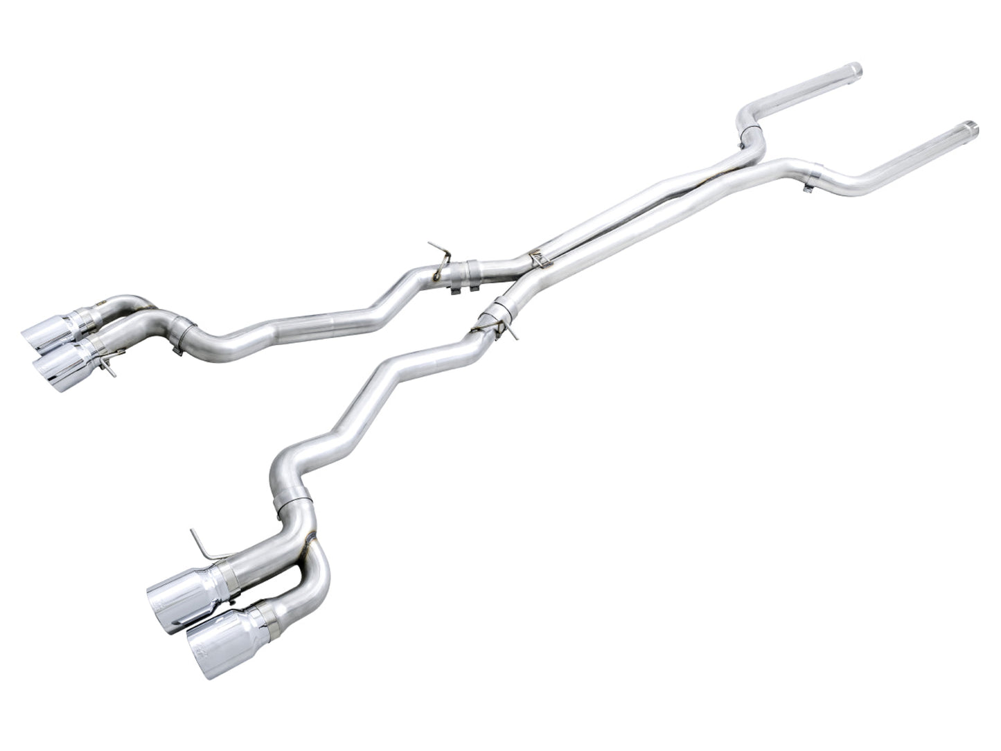 AWE Tuning Track Edition Catback Exhaust for BMW F90 M5 - Chrome Silver Tips (3020-42070)