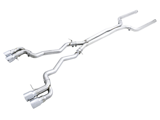 AWE Tuning Track Edition Catback Exhaust for BMW F90 M5 - Chrome Silver Tips (3020-42070)