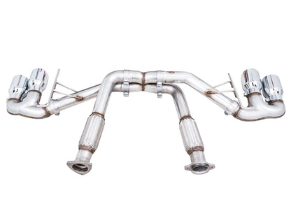 AWE Tuning Track Edition Exhaust for C8 Corvette - Chrome Silver Tips (3020-42080)