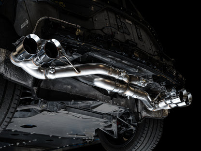AWE Tuning Track Edition Exhaust for C8 Corvette - Chrome Silver Tips (3020-42080)