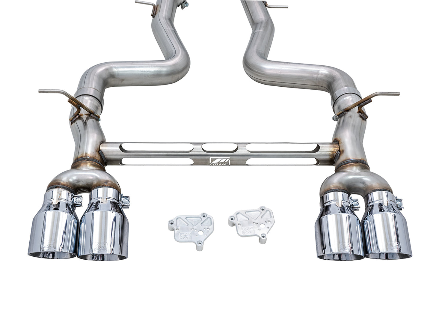 AWE Tuning Track Edition Catback Exhaust for BMW F8X M3/M4 - Chrome Silver (3020-42082)