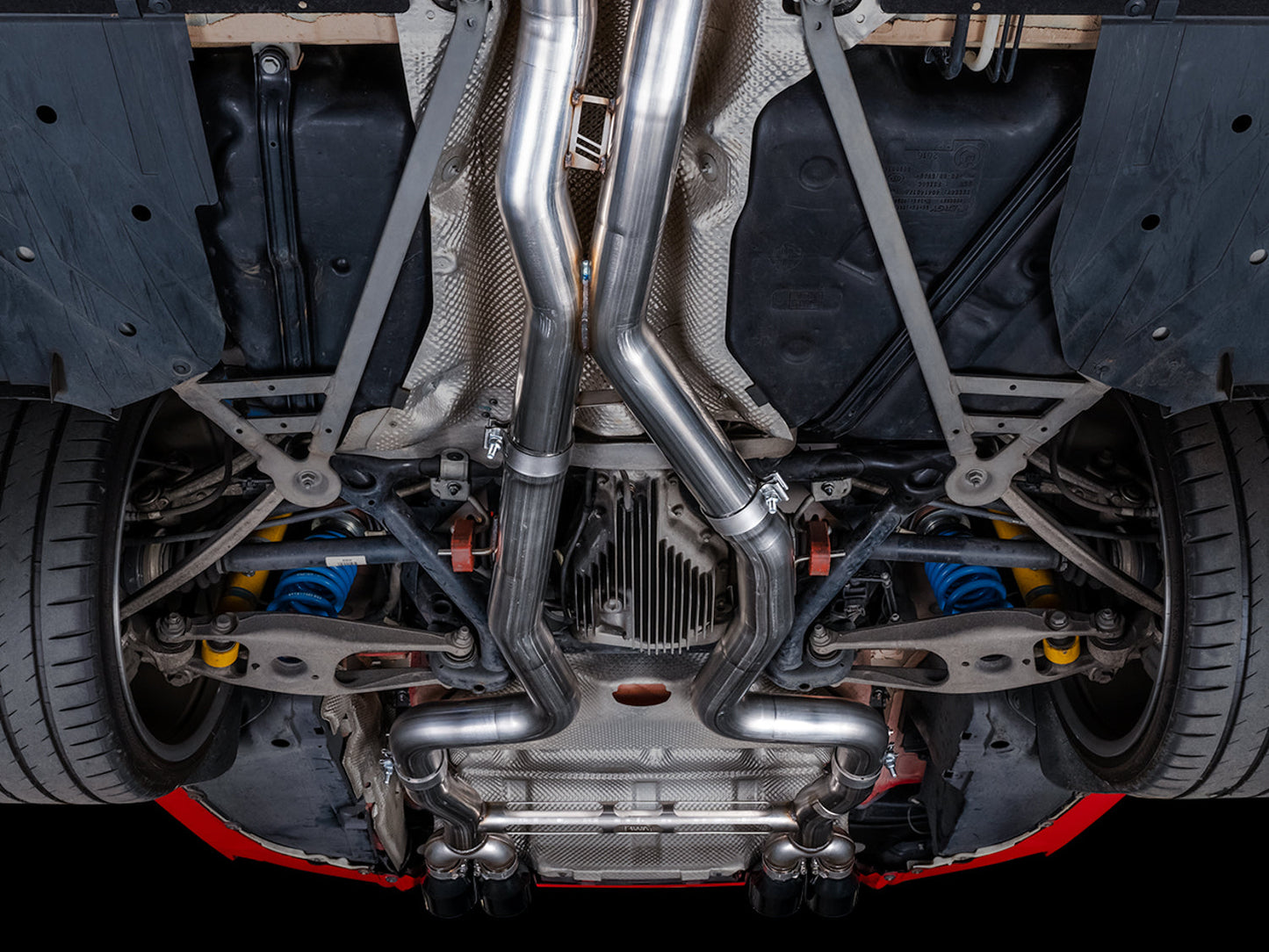 AWE Tuning Track Edition Catback Exhaust for BMW F8X M3/M4 - Chrome Silver (3020-42082)