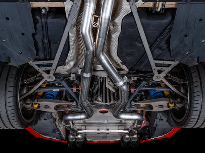 AWE Tuning Track Edition Catback Exhaust for BMW F8X M3/M4 - Chrome Silver (3020-42082)