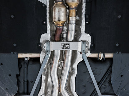 AWE Tuning Track Edition Catback Exhaust for BMW F8X M3/M4 - Chrome Silver (3020-42082)