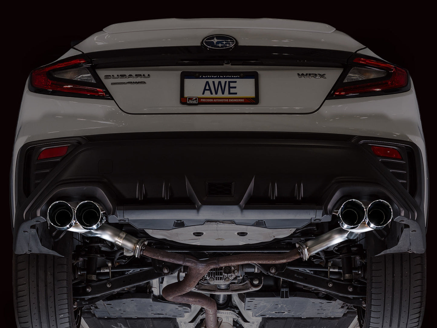 AWE 3020-42424 Track Edition Axleback Exhaust for 2022-2025 Subaru WRX (VB)