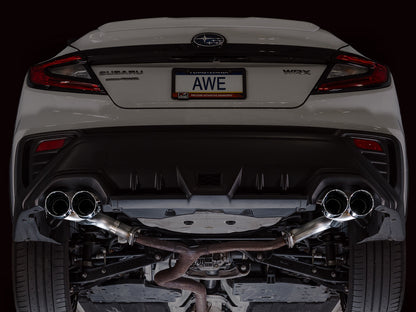 AWE 3020-42424 Track Edition Axleback Exhaust for 2022-2025 Subaru WRX (VB)