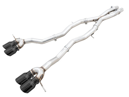 AWE Tuning Track Edition Catback Exhaust for BMW G8X M3/M4 - Diamond Black Tips (3020-42482)