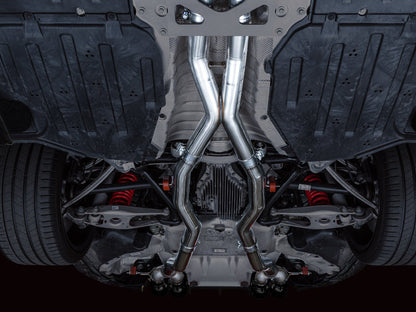 AWE Tuning Track Edition Catback Exhaust for BMW G8X M3/M4 - Diamond Black Tips (3020-42482)