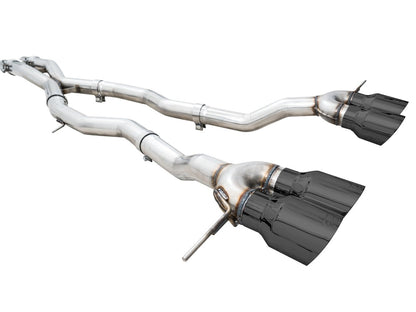 AWE Tuning Track Edition Catback Exhaust for BMW G8X M3/M4 - Diamond Black Tips (3020-42482)