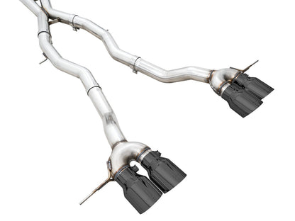 AWE Tuning Track Edition Catback Exhaust for BMW G8X M3/M4 - Diamond Black Tips (3020-42482)