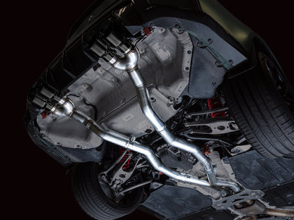 AWE Tuning Track Edition Catback Exhaust for BMW G8X M3/M4 - Diamond Black Tips (3020-42482)