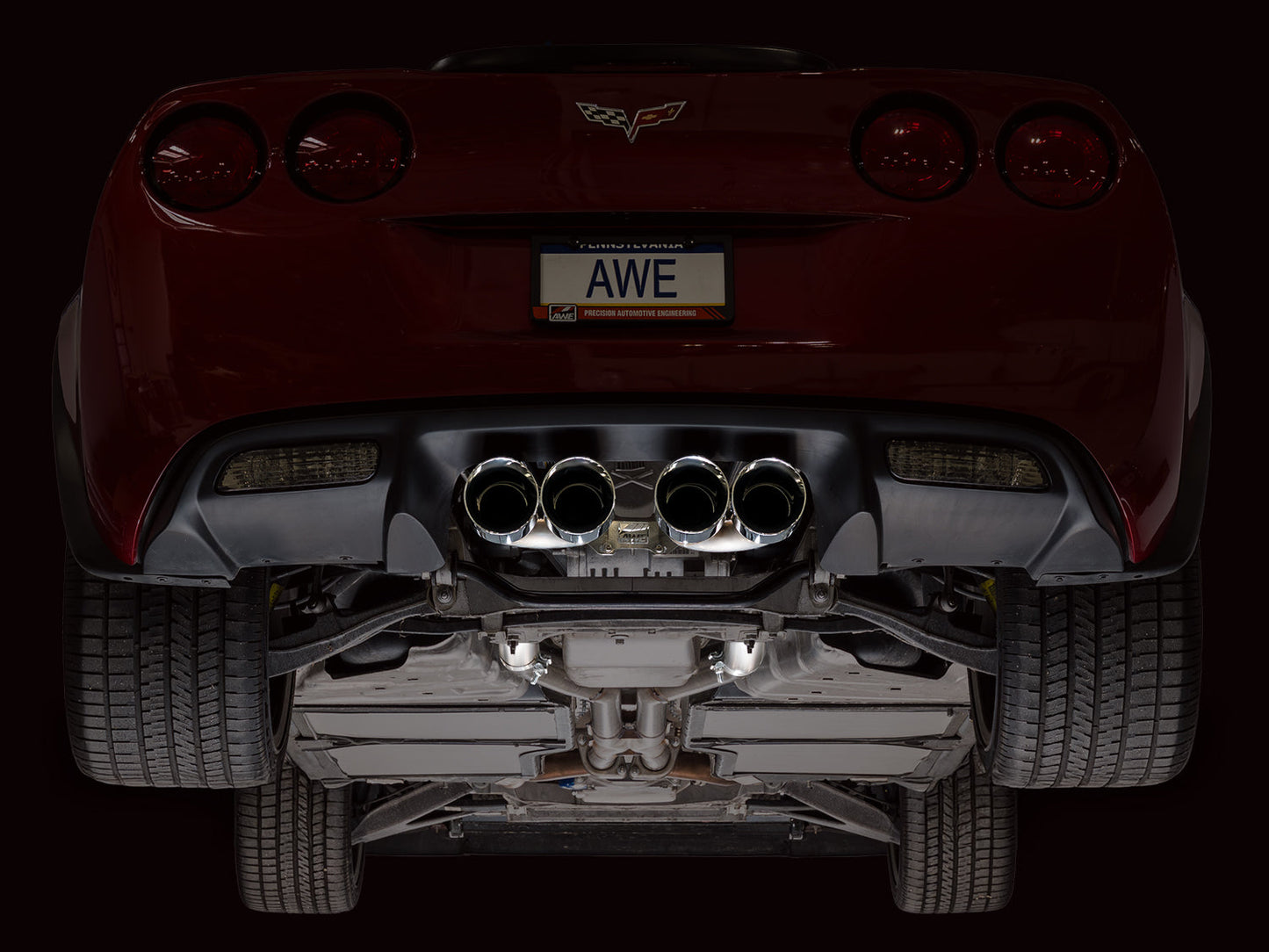 AWE Tuning 3020-42660 Axleback Exhaust For Chevrolet Corvette 6.0L Track
