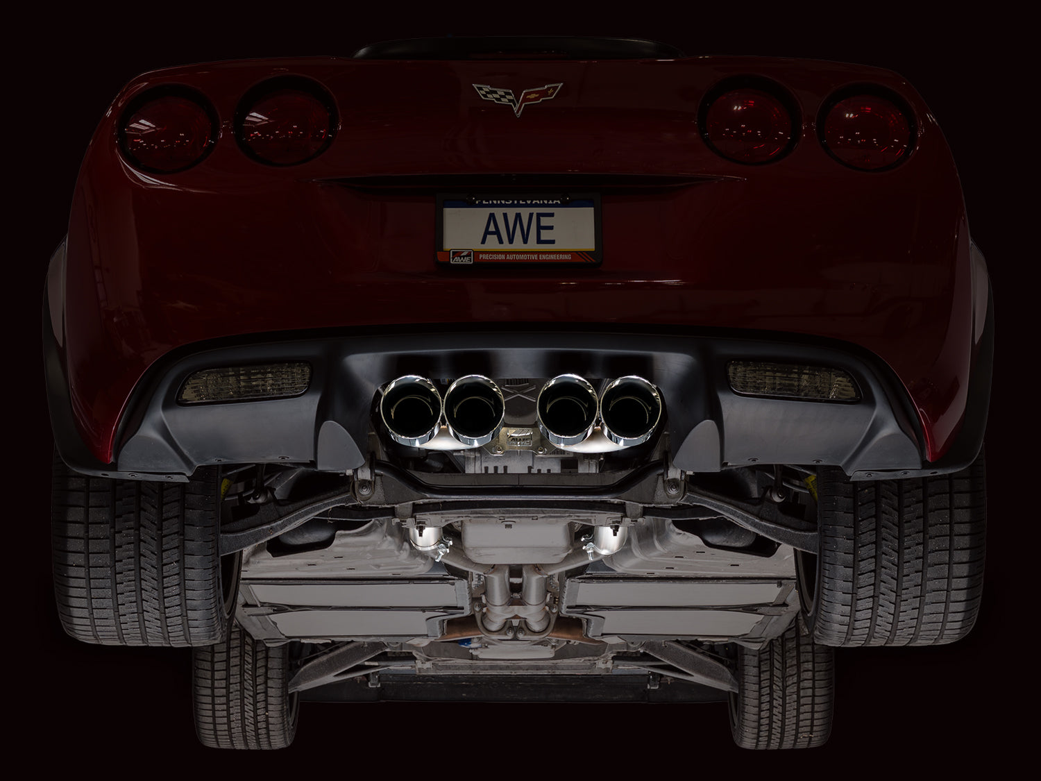 AWE Tuning 3020-42660 Axleback Exhaust For Chevrolet Corvette 6.0L Track