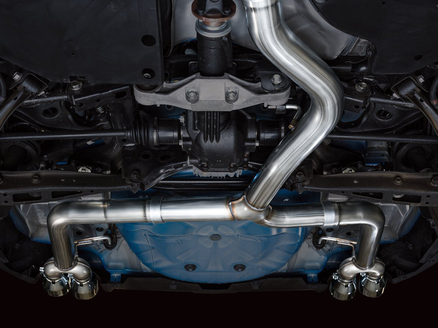 AWE Tuning Track Edition Exhaust for VB Subaru WRX - Chrome Silver Tips (3020-42979)