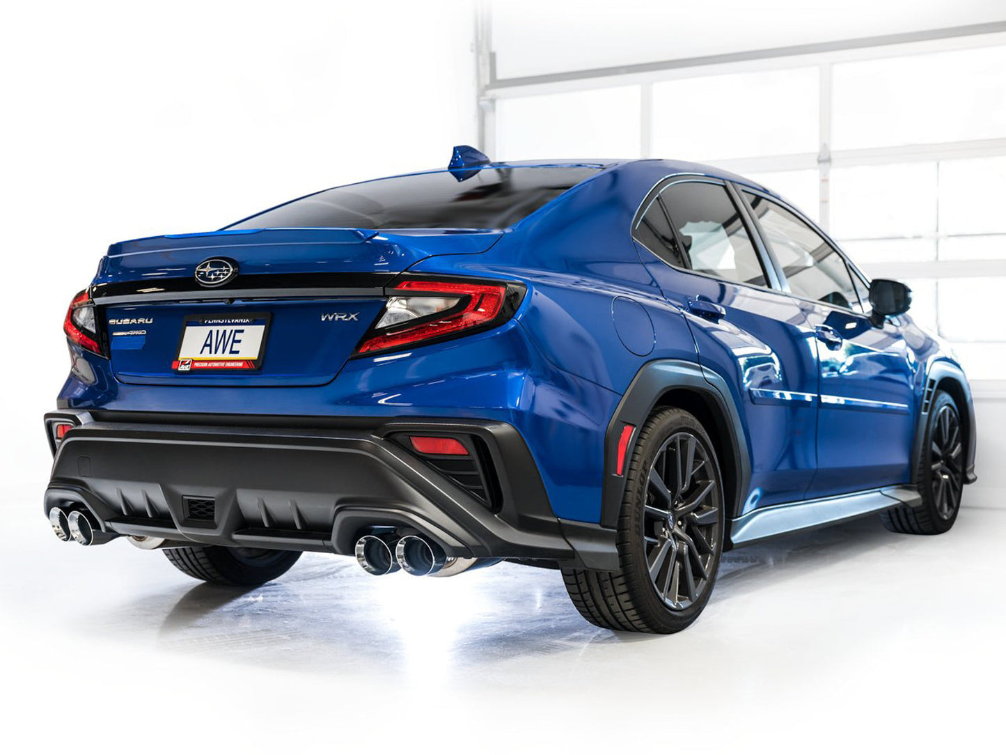 AWE Tuning Track Edition Exhaust for VB Subaru WRX - Chrome Silver Tips (3020-42979)