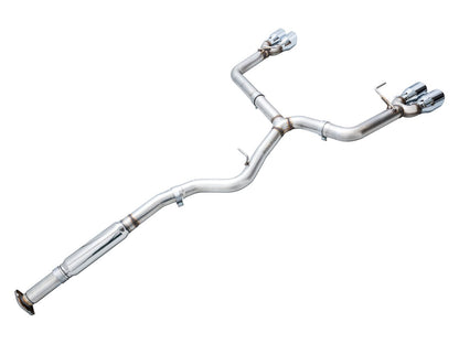 AWE Tuning Track Edition Exhaust for VB Subaru WRX - Chrome Silver Tips (3020-42979)