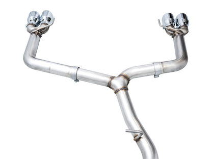 AWE Tuning Track Edition Exhaust for VB Subaru WRX - Chrome Silver Tips (3020-42979)