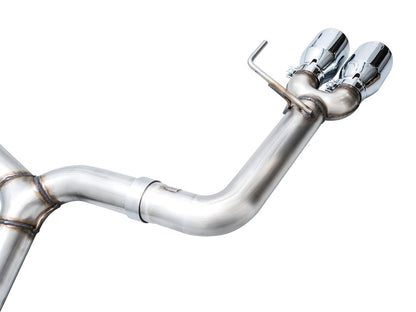AWE Tuning Track Edition Exhaust for VB Subaru WRX - Chrome Silver Tips (3020-42979)