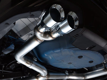 AWE Tuning Track Edition Exhaust for VB Subaru WRX - Chrome Silver Tips (3020-42979)