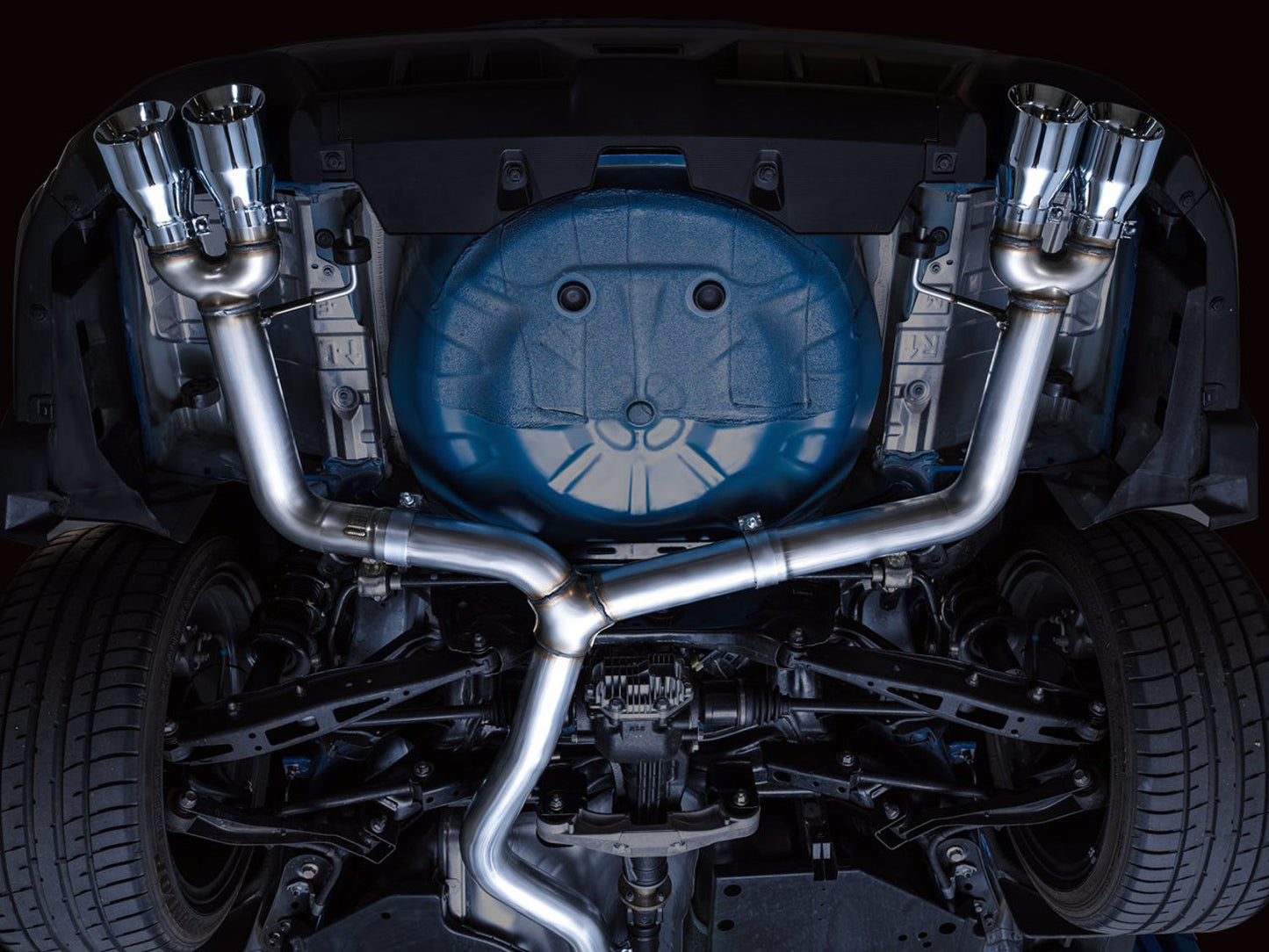 AWE Tuning Track Edition Exhaust for VB Subaru WRX - Chrome Silver Tips (3020-42979)
