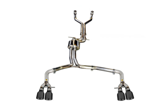 AWE Tuning Track Edition Exhaust for Audi C7 S6 4.0T - Diamond Black Tips (3020-43050)