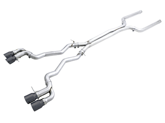 AWE Tuning Track Edition Catback Exhaust for BMW F90 M5 - Diamond Black Tips (3020-43078)
