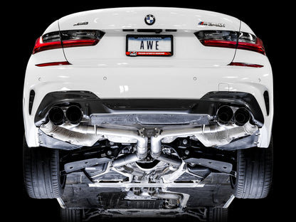 AWE Tuning Track Edition Exhaust for G2X M340i / M440i - Diamond Black Tips (3020-43085)