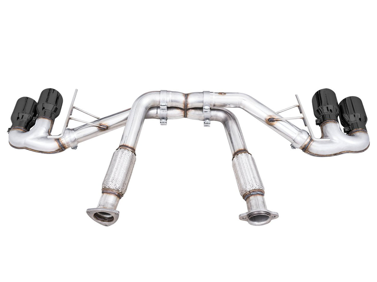 AWE Tuning Track Edition Exhaust for C8 Corvette - Diamond Black Tips (3020-43086)