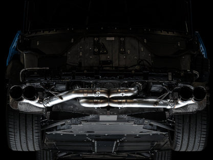 AWE Tuning Track Edition Exhaust for C8 Corvette - Diamond Black Tips (3020-43086)