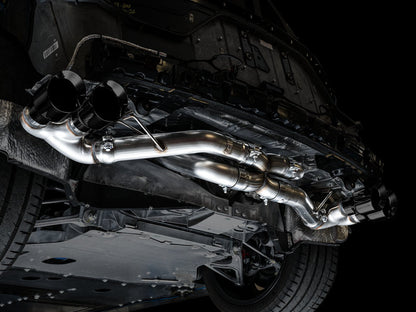 AWE Tuning Track Edition Exhaust for C8 Corvette - Diamond Black Tips (3020-43086)