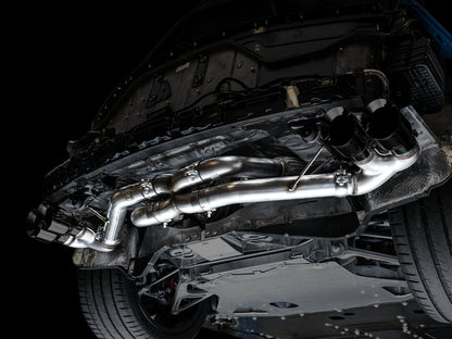 AWE Tuning Track Edition Exhaust for C8 Corvette - Diamond Black Tips (3020-43086)