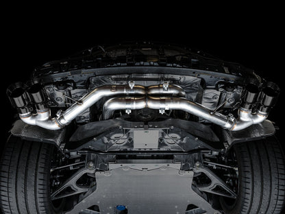 AWE Tuning Track Edition Exhaust for C8 Corvette - Diamond Black Tips (3020-43086)