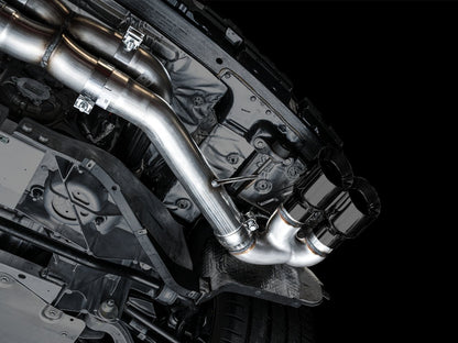 AWE Tuning Track Edition Exhaust for C8 Corvette - Diamond Black Tips (3020-43086)