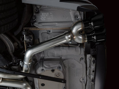 AWE Tuning Track Edition Exhaust - Diamond Black Tips for 19-23 Audi C8 S6/S7 (3020-43109)