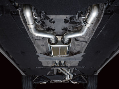 AWE Tuning Track Edition Exhaust - Diamond Black Tips for 19-23 Audi C8 S6/S7 (3020-43109)