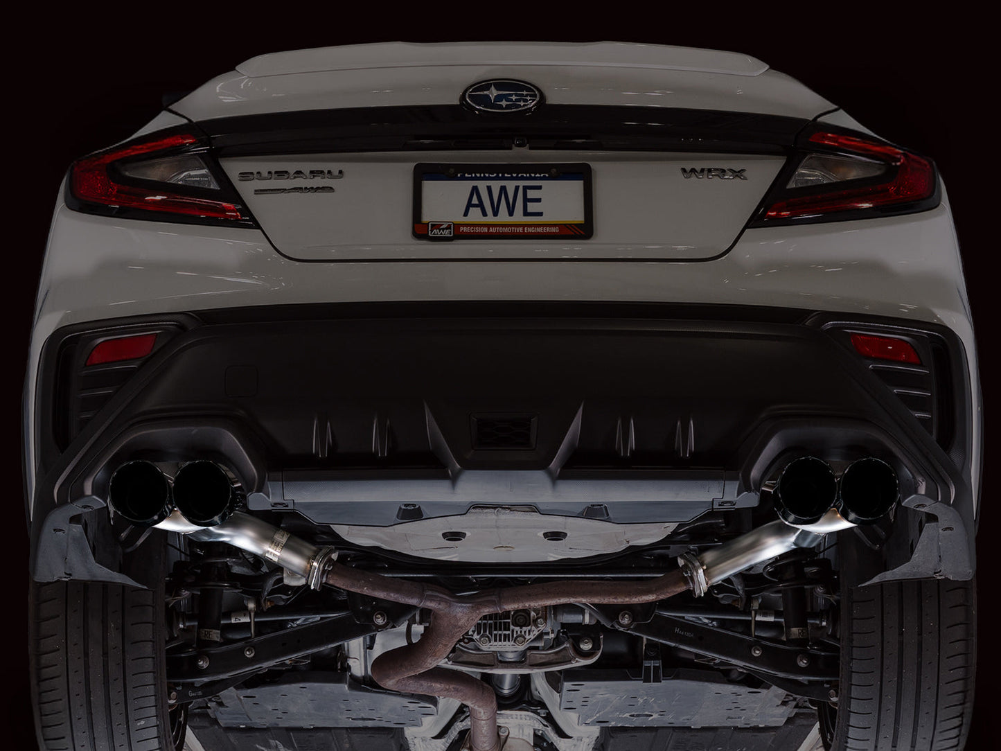 AWE Tuning 3020-43424 Track Edition Axleback Exhaust For VB Subaru WRX