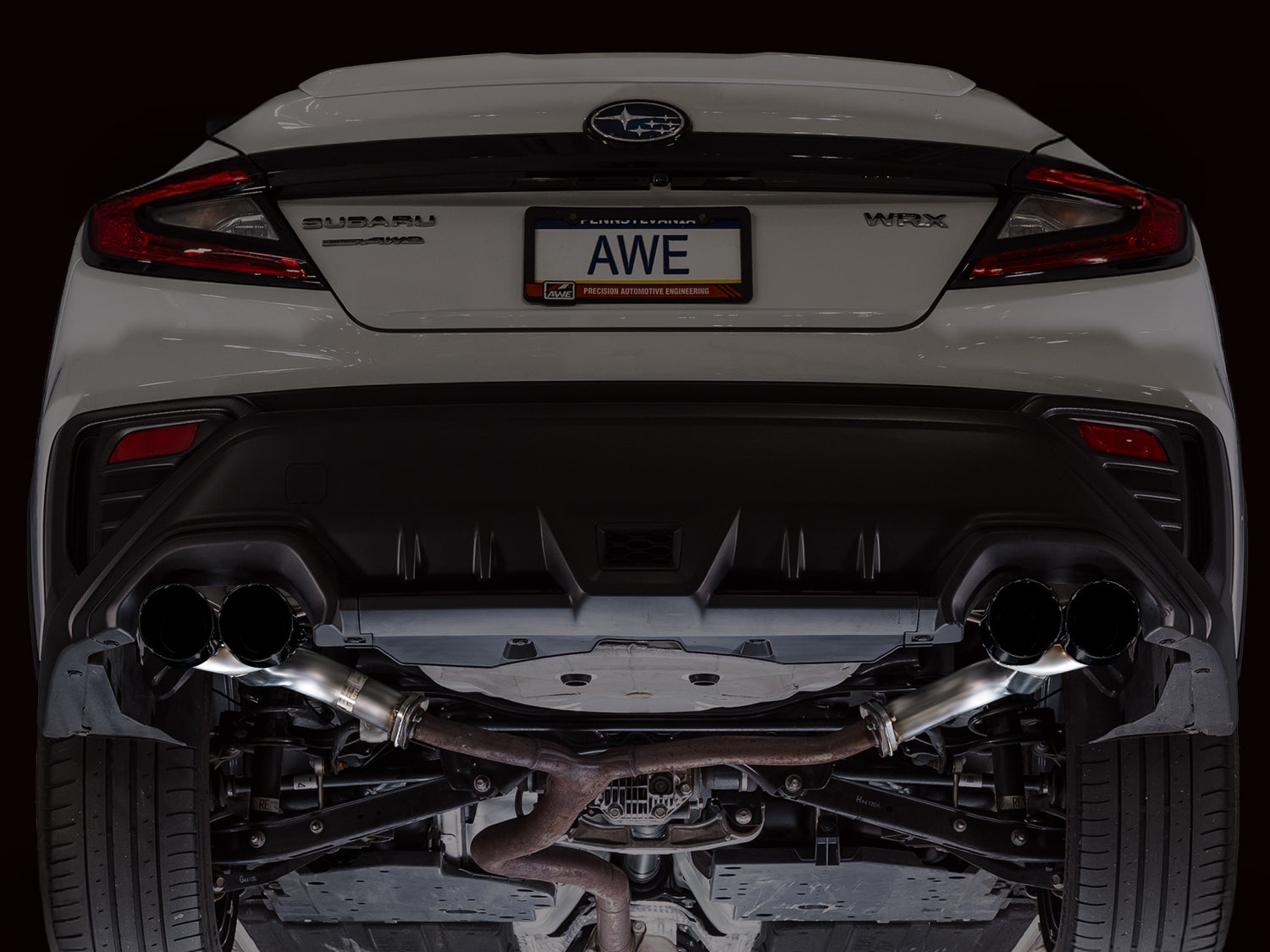 AWE Tuning 3020-43424 Track Edition Axleback Exhaust For VB Subaru WRX
